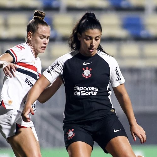 Partida entre Corinthians x São Paulo, realizado esta noite no Estádio Gabriel Marques da Silva, jogo válido pelo Campeonato Paulista Feminino - 2025. Santana de Parnaíba / SP / Brasil - 22/06/2025. Foto: ©Rodrigo Gazzanel / Ag. Corinthians