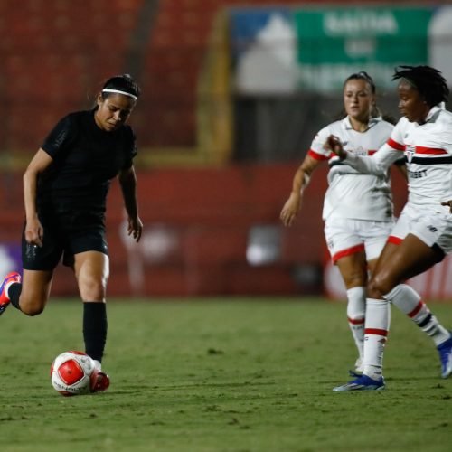 Partida entre São Paulo x Corinthians, realizado esta noite no Estádio Dr. Oswaldo Teixeira Duarte, jogo válido pelo Campeonato Paulista Feminino - 2024. São Paulo / SP / Brasil - 28/06/2024. Foto: ©Rodrigo Gazzanel / Ag. Corinthians