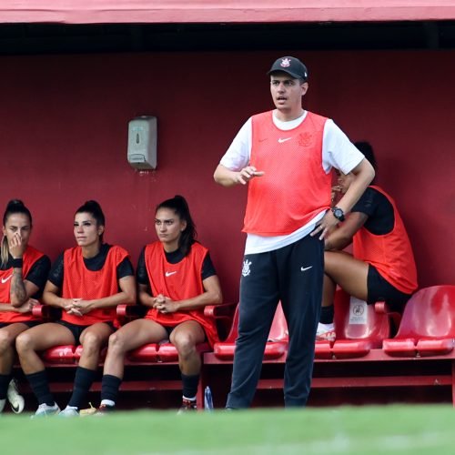 Partida entre São Paulo x Corinthians, realizado esta tarde no estádio Marcelo Portugal Gouvea, jogo válido pelo Campeonato Brasileiro Feminino - 2025. São Paulo / SP / Brasil - 26/04/2025. Foto: ©Rodrigo Gazzanel / Ag. Corinthians