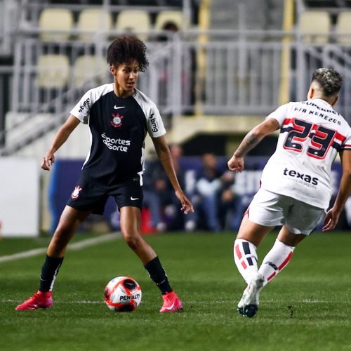 Partida entre Corinthians x São Paulo, realizado esta noite no Estádio Gabriel Marques da Silva, jogo válido pelo Campeonato Paulista Feminino - 2025. Santana de Parnaíba / SP / Brasil - 22/06/2025. Foto: ©Rodrigo Gazzanel / Ag. Corinthians