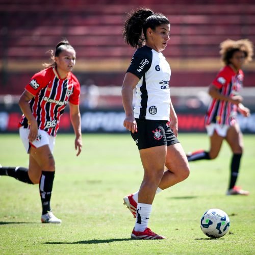 Partida entre Corinthians x São Paulo, realizado esta manhã no Estádio Oswaldo Teixeira Duarte, jogo válido pelo Campeonato Brasileiro Feminino - 2025. São Paulo / SP / Brasil - 31/08/2025. Foto: ©Rodrigo Gazzanel / Ag. Corinthians